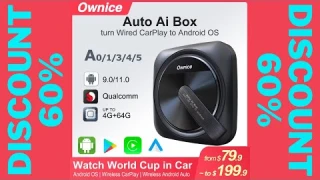Ownice A1 A3 A5 Wireless CarPlay Android Auto Ai Streaming TVBox 4G LTE GPS HDMI for Netflix Spotify