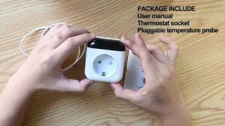 Tuya Smart Wifi thermostat Controller Work with Alexa Google