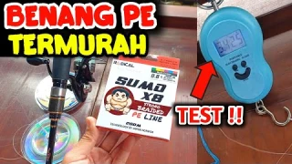 TEST‼️ Benang PE kecil tapi kuat ?? Benang PE termurah Radical Sumo X8