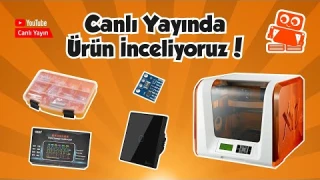 XYZ Da Vinci Jr.1.0 3D Yazıcısını Canlı Yayında İnceliyoruz! (Akıllı Anahtar, Akım Sensörü...)