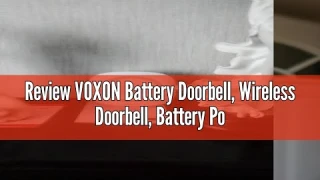 Review VOXON Battery Doorbell, Wireless Doorbell, Battery Powered Doorbell with RGB Light, Cordless