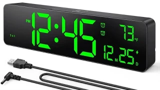 Digital Wall Clock-LED Large Digits Display