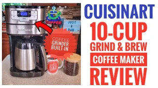 Cuisinart 10 Cup Coffee Maker with Grinder, Automatic Grind & Brew  DGB-450 Review   I LOVE IT!