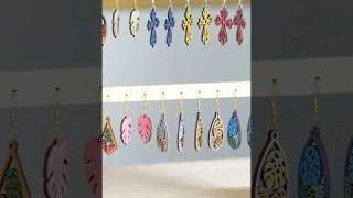 Algolaser Delta 22W batch cutting earrings | #smallbusiness