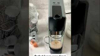 Lungo cup size in Nespresso essenza mini coffee maker! #lungo #nespresso  #essenzamini #coffeemaker