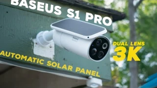 Baseus S1 Pro Dual 3k Security Camera Review - Automatic Solar Tracking!