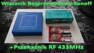 Bezprzewodowy Włącznik Światła + Przekaźnik RF MHz 433 Sonoff