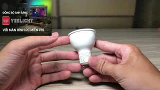 Review đèn Yeelight W1 Gu10 Spotlight - đui cài 16 triệu màu 4.5W, hỗ trợ đồng bộ ánh sáng