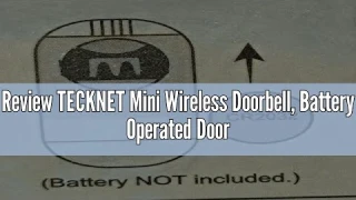 Review TECKNET Mini Wireless Doorbell, Battery Operated Doorbell with RGB Light, IP66 Waterproof USB