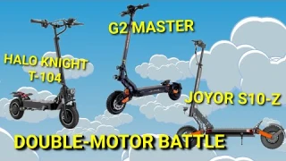 Kukirin G2 Master challenged by JOYOR S10 Z and Halo Knight T104