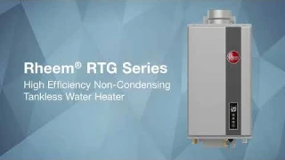 Rheem® RTG Series Non Condensing Tankless