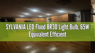 SYLVANIA LED Flood BR30 Light Bulb, 65W Equivalent Efficient 9W, 10 Year, 650 Lumens, Dimmable, 2700