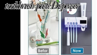 Auto Toothbrush Sterilizer and Toothpaste Home utilities Dispenser#smart#trendy paste holder #shorts