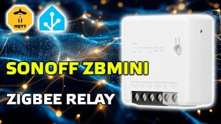 Sonoff ZBMINI - компактное Zigbee реле с нулевой линией, интеграция в Home Assistant