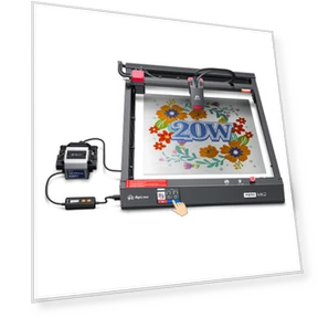 20W Laser Engraver with Smart Screen, 400x410mm — Engraving Equipment & Accessories, AlgoLaser