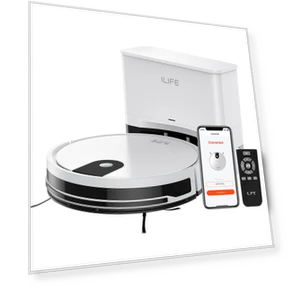 Robot Vacuum Cleaner with Self-Emptying Station, 2-in-1 Vacuum and Mop — Smart Cleaning Robots, ILIFE