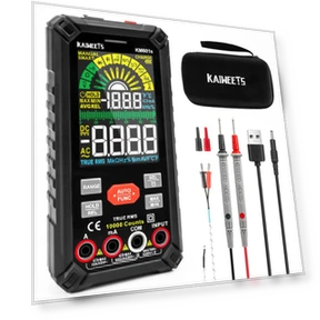 Digital Multimeter 10000 Counts True-RMS Meter with Smart Mode and Flashlight — Electrical Testers, KAIWEETS