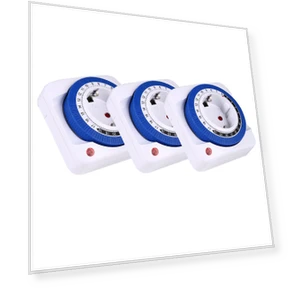 Mechanical Programmable Timer Switch, 230V 24 Hours Smart Countdown Timer Socket — Timers, TIMEBEST