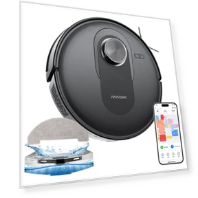 Robot Vacuum and Mop Combo with LiDAR Navigation — Smart Cleaning Robots, Proscenic