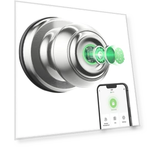 Smart Door Knob with Biometric Fingerprint and App Control — Locks, Geek Chef