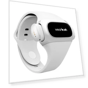 Smart Bracelet with Built-in Wireless Earbuds - White — Wearable Accessories, Aipower