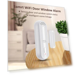 Graffiti Smart WiFi Door Magnet Wireless Door and Window Sensor — Smart Home Security, Tuya