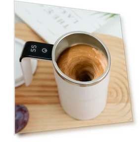 Intelligent Temperature Measuring Magnetic LCD Digital Display Automatic Mixing Cup — Temperature Measurement Tools