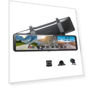 2.5K Intelligent Screen Triple Recording 1080P Streaming Car Recorder — Dashboard Cameras