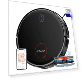 Robot Vacuum Cleaner with Gyroscopic Navigation, 3-in-1 Sweep Vacuum Mop — Smart Cleaning Robots, Ultenic