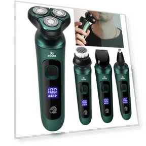 3-in-1 Electric Shaver with Smart Digital Display — Body Groomers