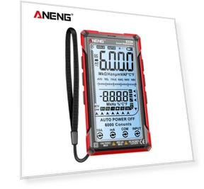 Digital Smart Multimeter 10A Tester Meter Auto Range True RMS DC/AC 6000 Multitester With Laser Lamp Capacitance Ohm — Multimeters & Analyzers, ANENG