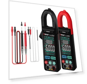Digital Clamp-On Current Multimeter 6000 Counts True RMS Large Color Display — Clamp Meters, ANENG