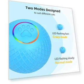 Smart Pet Cat Toy Ball Luminous Yo-Yo Remote Control — Cat Playthings, C2