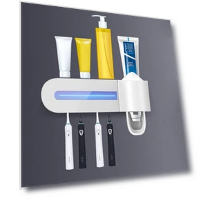 Ultraviolet Toothbrush Sterilizer with Wall Mount — Toothbrush Holders