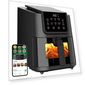 6-in-1 Smart Air Fryer and Toaster, 5L, 1500W — Air Fryers, Chefree
