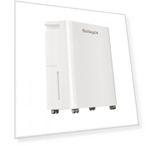 Dehumidifier with 3.2L Water Tank, 12L/Day, Flat 35dB Noise, Smart Touch Panel — Air Moisture Control, Solayce
