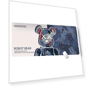 Extra Large Robot Bear Mouse Pad 800x300mm — Mouse Pads, Bearbrick