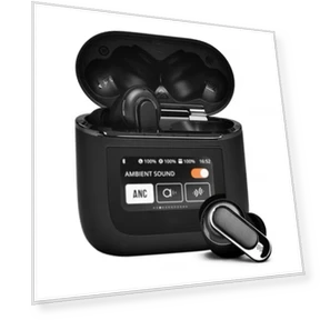 Smart LCD Touchscreen Bluetooth 5.3 Earbuds, Waterproof Wireless Sport Headphones — Audio Gear, NONAME