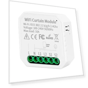 Smart Switch Controller for Curtains with WiFi, Countdown, and Timing Function — Ceiling Fan Wall Controls, NONAME