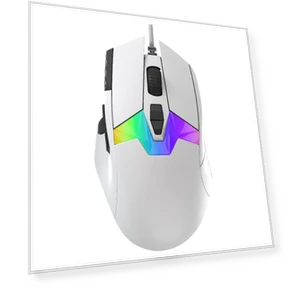 Игровая проводная мышь A980 White — Игровые мыши, Dareu