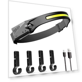 LED Headlamp with Wide Beam and Spotlight — Headlamps, Other
