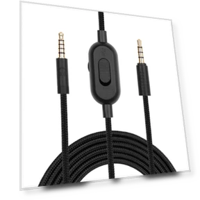 3.5mm Male to Male Gaming Headset Audio Cable with Wire-controlled — Headsets