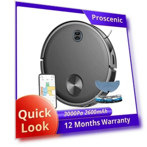 3-in-1 Robot Vacuum: Vacuum, Sweep, Mop All-in-one — Smart Cleaning Robots, Proscenic