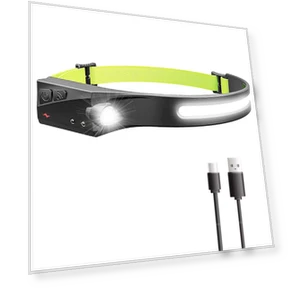 LED Headlamp with Wide Beam and Spotlight — Headlamps, Other