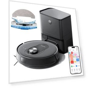 Robot Vacuum and Mop Combo with Self-emptying Station — Smart Cleaning Robots, Proscenic