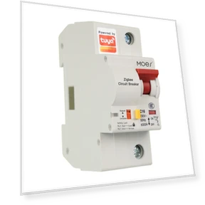 Выключатель Zigbee circuit breaker 1P 16A — Устройства безопасности, MOES