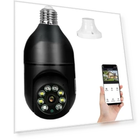 Беспроводная камера-лампочка 1080p с Wi-Fi и ИК-подсветкой — Камеры наблюдения