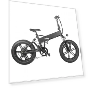 20 Inch Rubber Vacuum Tire Foldable Electric Bike — Electric Self-Balancing Scooters, Mankeel