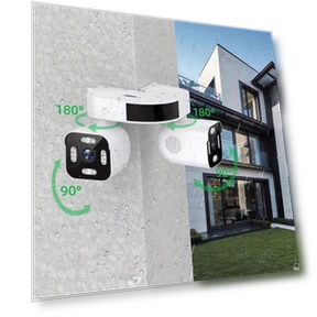 Наружная камера безопасности с двумя объективами, Wi-Fi 2.4G, датчиком движения — Цилиндрические камеры