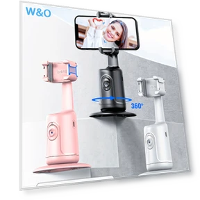 360° Face Mount Smart Tracking Tripod for Vlog Live Streaming — Tabletop & Travel, Required